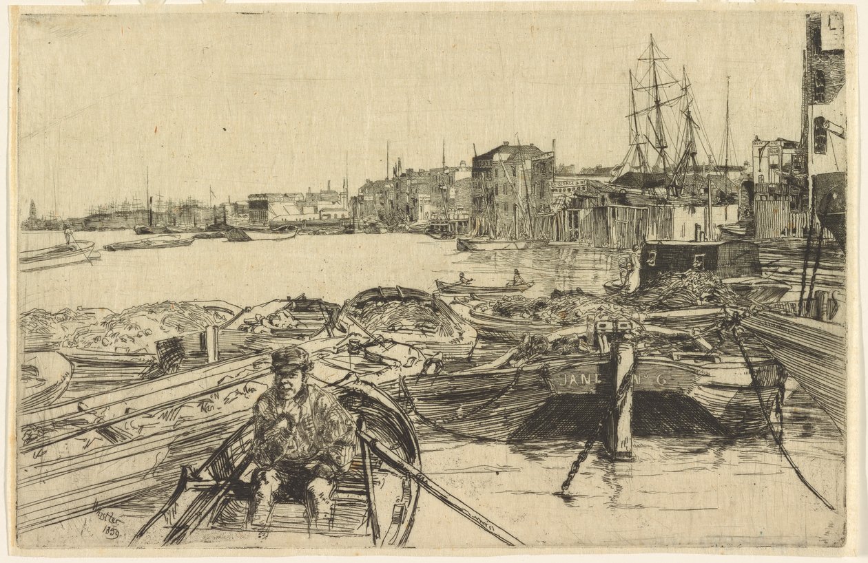 A medence, 1859. alkotó: James Abbott McNeill Whistler