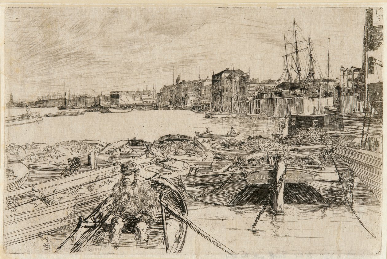 A medence, 1859. alkotó: James Abbott McNeill Whistler