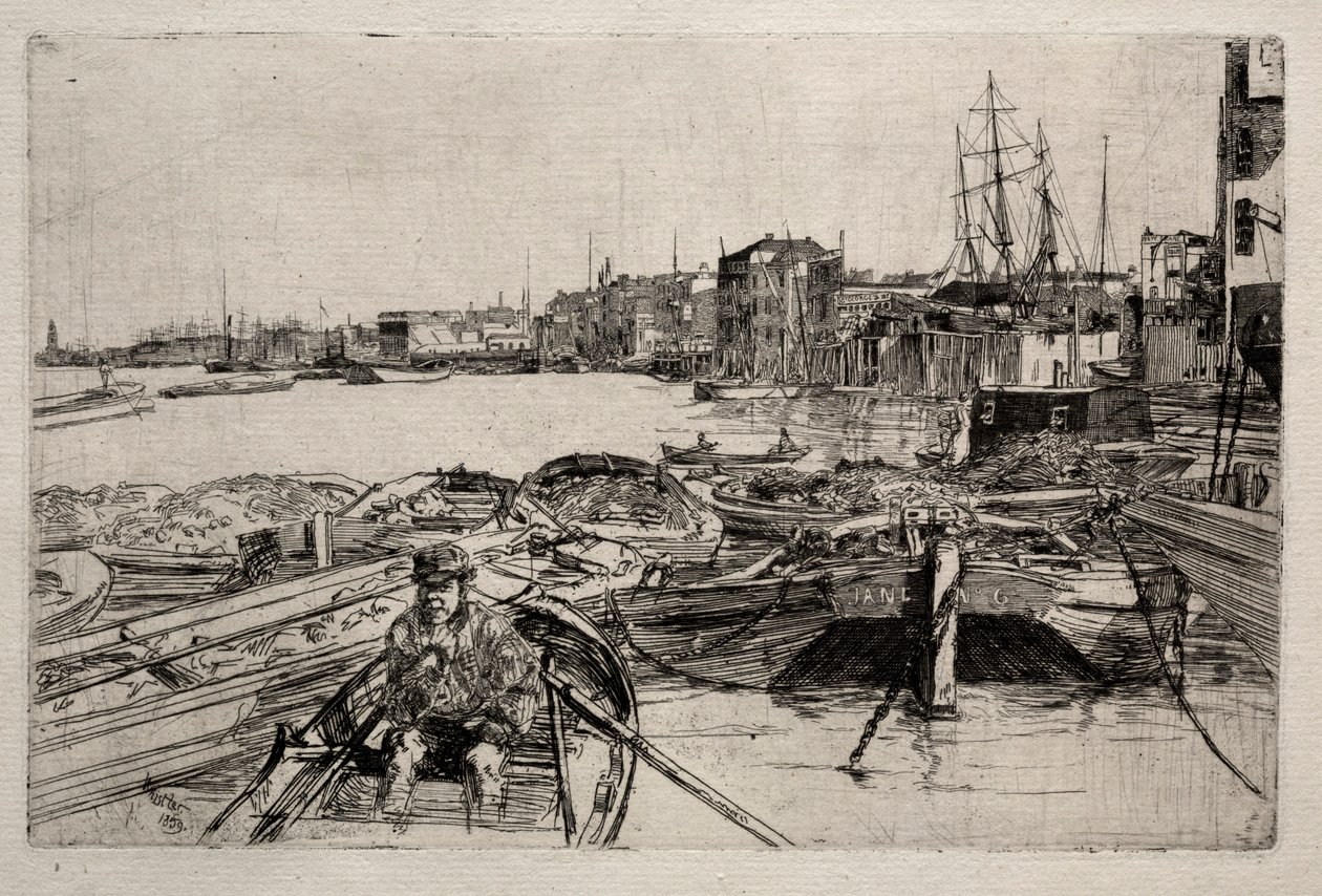 A medence, 1859. alkotó: James Abbott McNeill Whistler