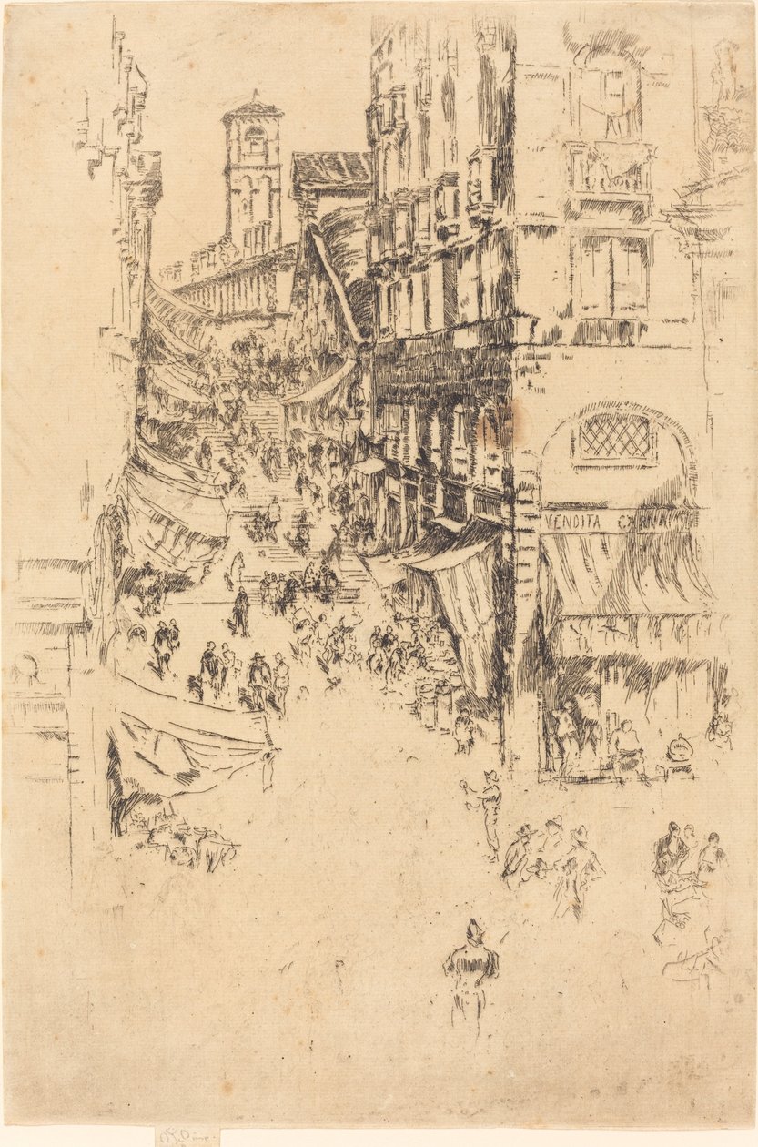 A Rialto, 1880. alkotó: James Abbott McNeill Whistler