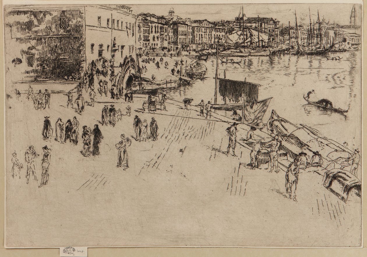 A Riva, 1879-1880. alkotó: James Abbott McNeill Whistler