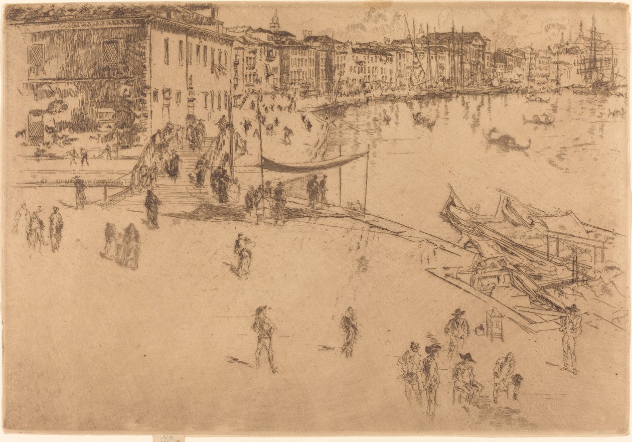 A Riva, 1880. II. sz. alkotó: James Abbott McNeill Whistler