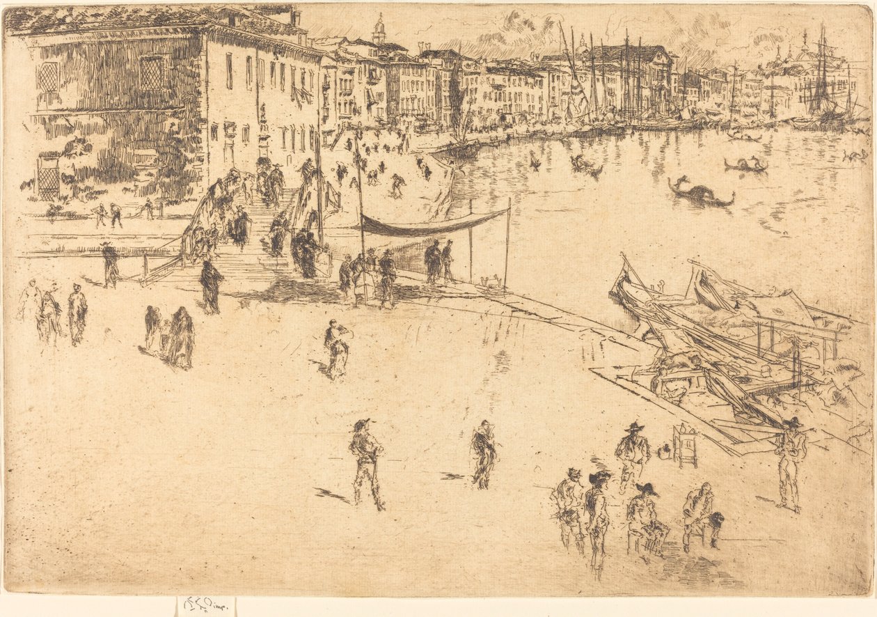 A Riva, 1880. II. sz. alkotó: James Abbott McNeill Whistler