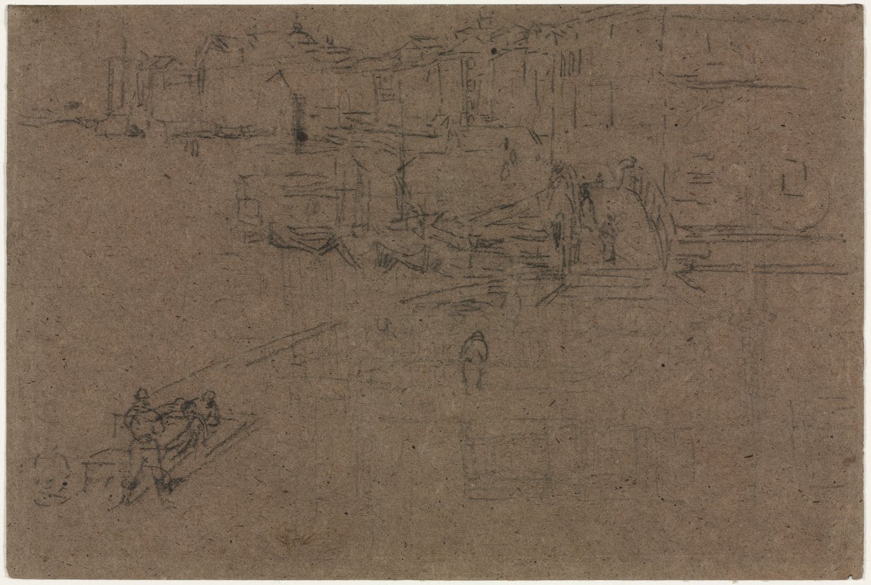 Riva, Velence. alkotó: James Abbott McNeill Whistler
