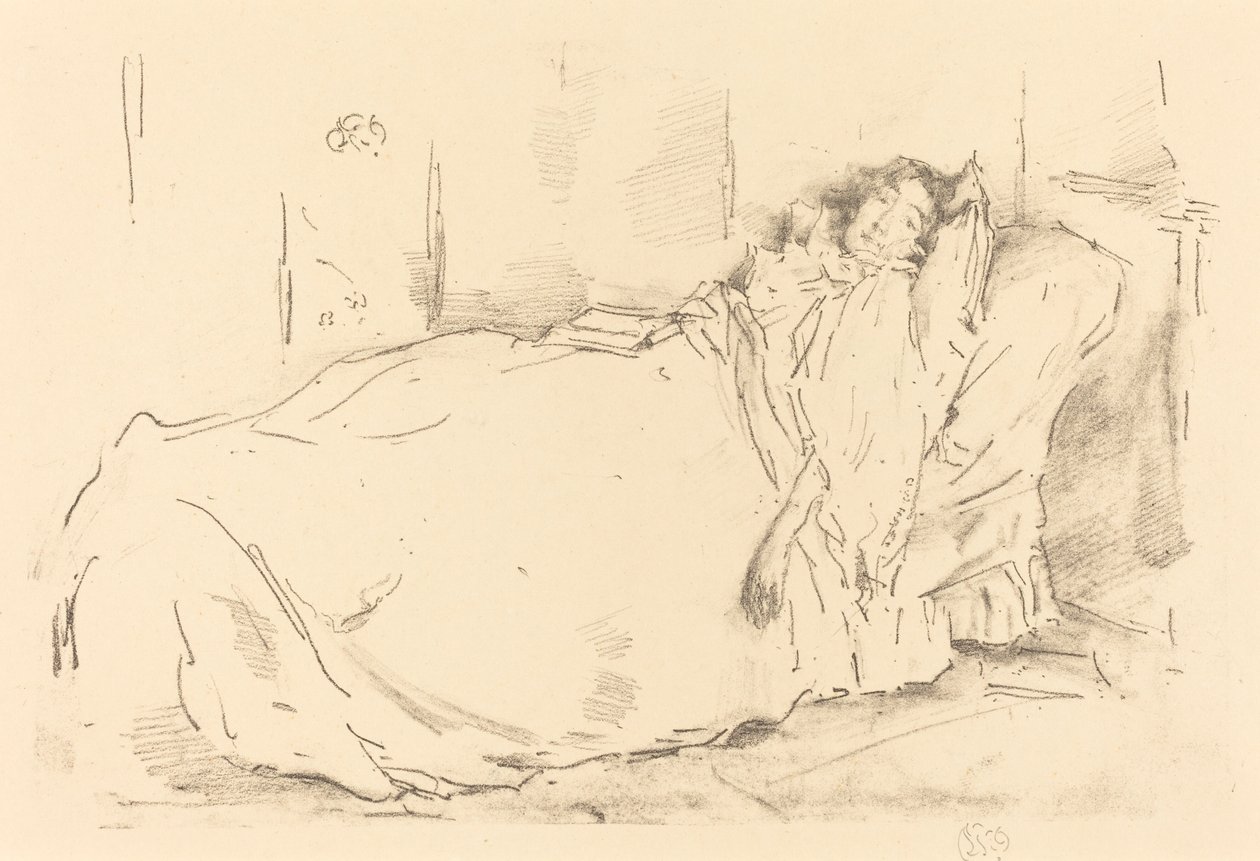 A szieszta, 1896. alkotó: James Abbott McNeill Whistler