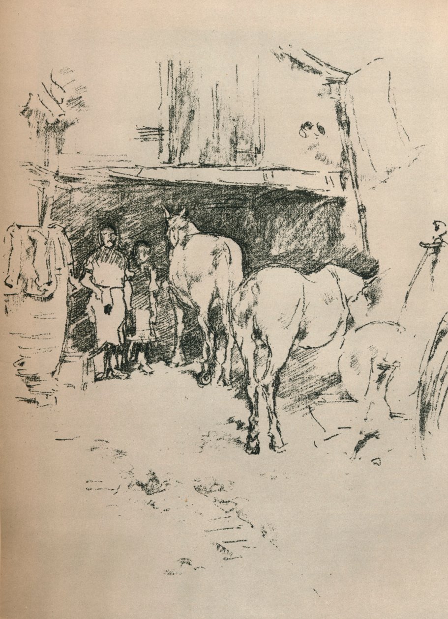 A Smiths Yard, 1895 alkotó: James Abbott McNeill Whistler