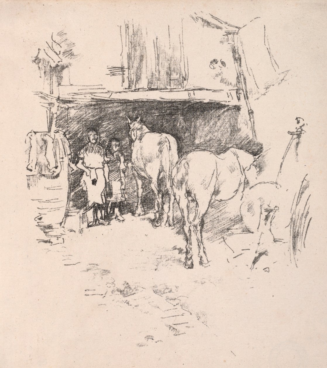 The Steps, Luxembourg Gardens. alkotó: James Abbott McNeill Whistler