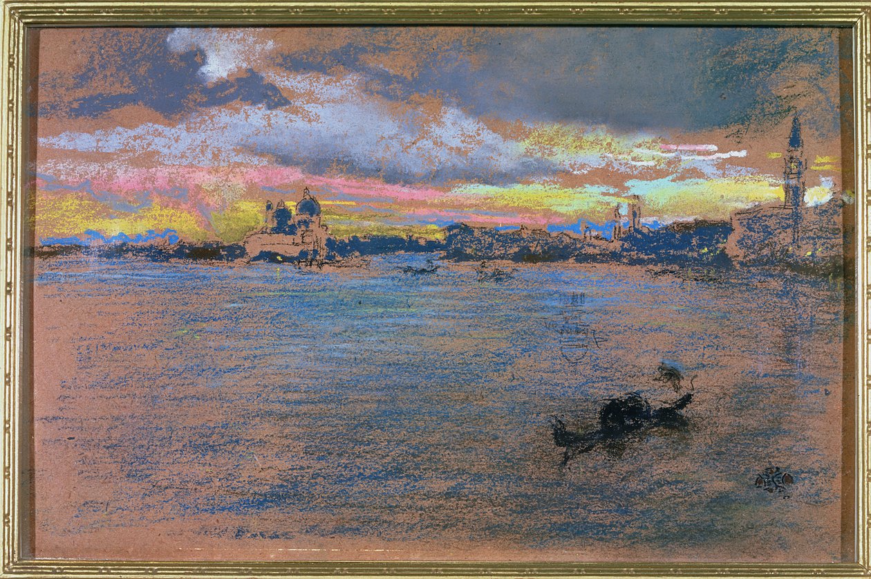 A vihar – naplemente, 1880 alkotó: James Abbott McNeill Whistler