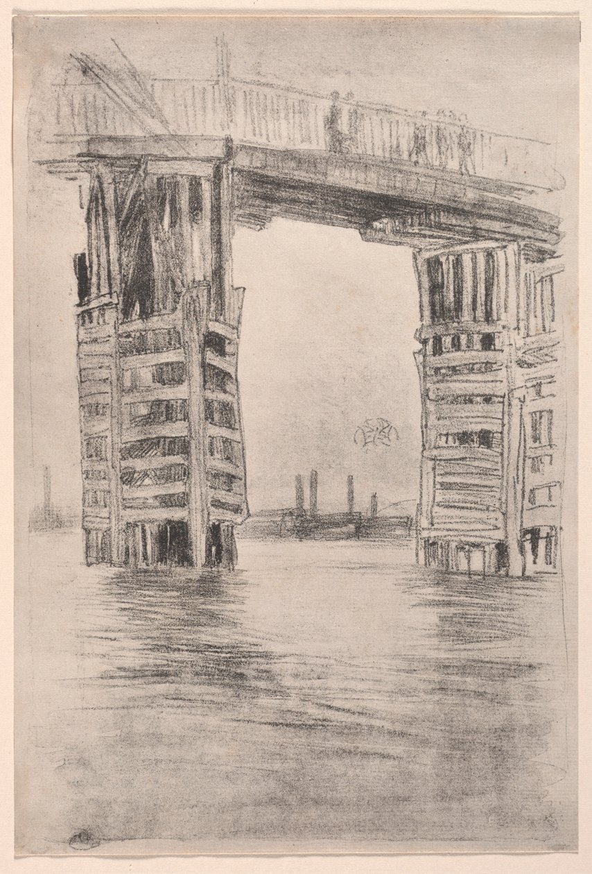 A magas híd, 1878. alkotó: James Abbott McNeill Whistler
