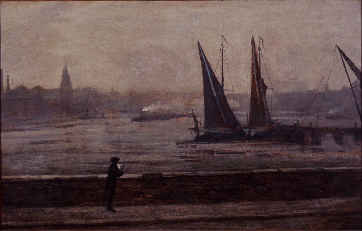 A Temze a Battersea hídról alkotó: James Abbott McNeill Whistler