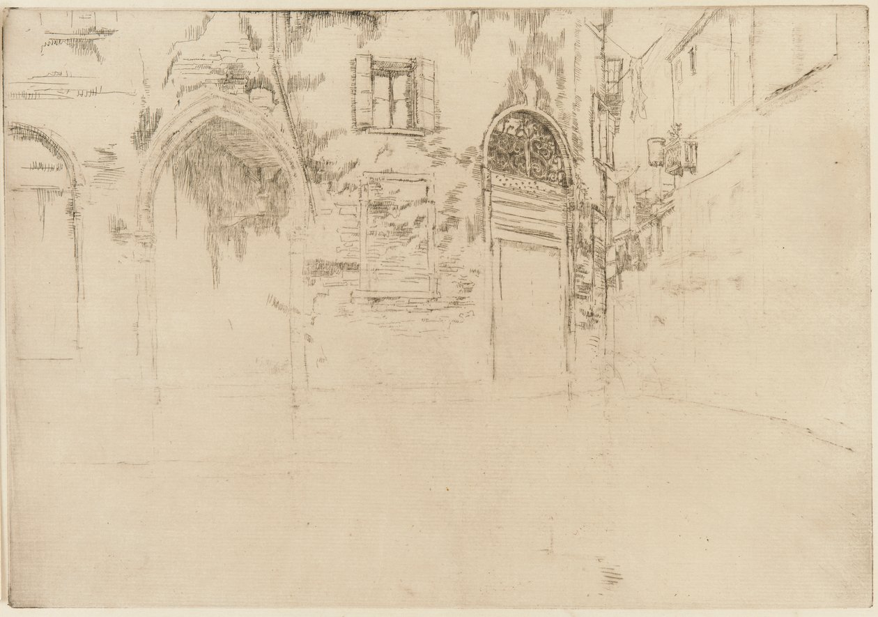 A két ajtó, 1879-1880. alkotó: James Abbott McNeill Whistler