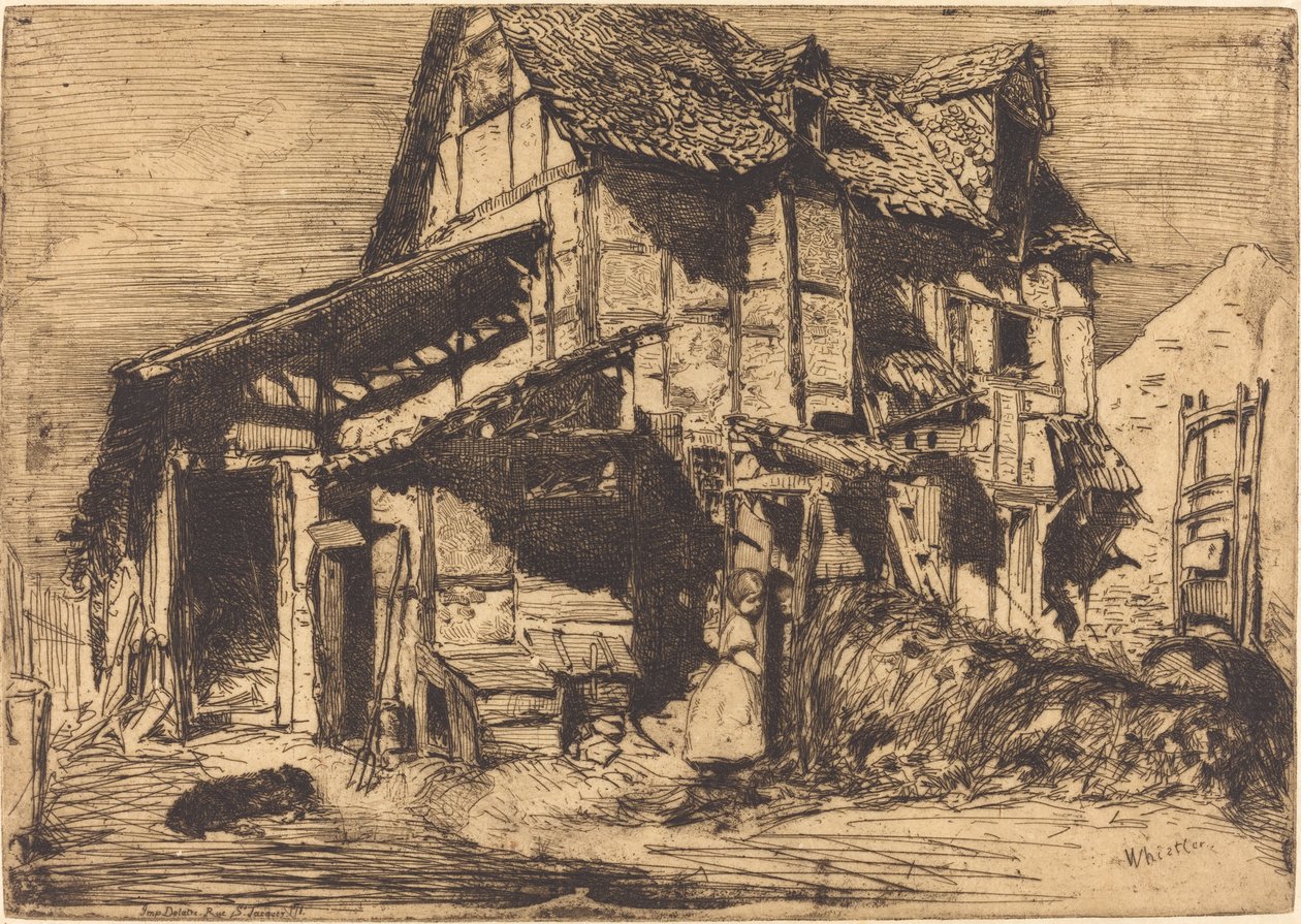 A nem biztonságos bérház, 1858. alkotó: James Abbott McNeill Whistler
