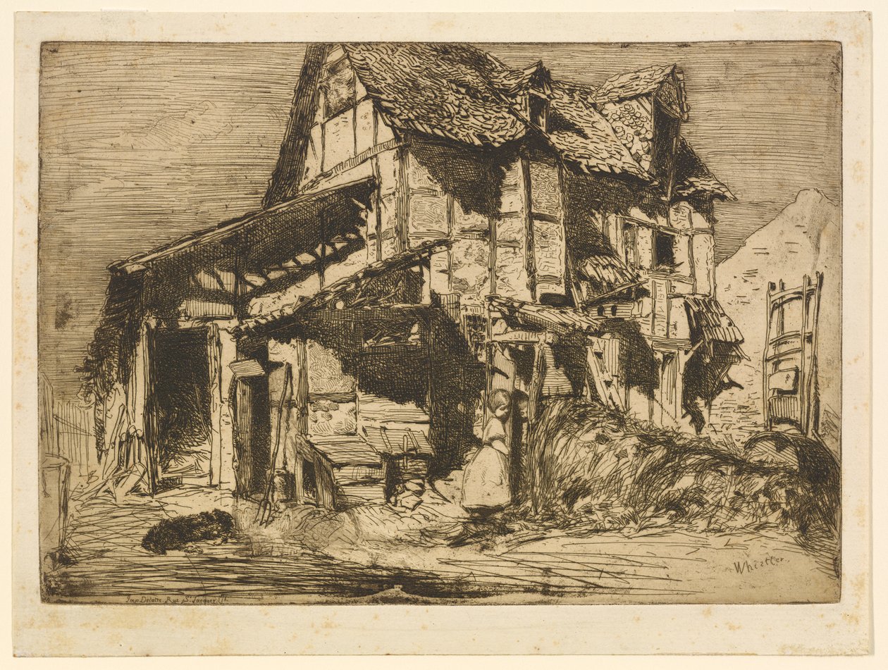 A nem biztonságos bérház, 1858. alkotó: James Abbott McNeill Whistler