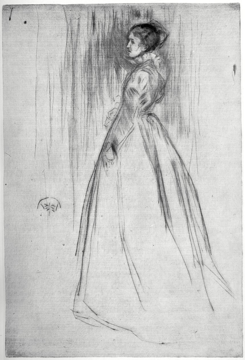 A bársonyruha, 1873-1904. alkotó: James Abbott McNeill Whistler