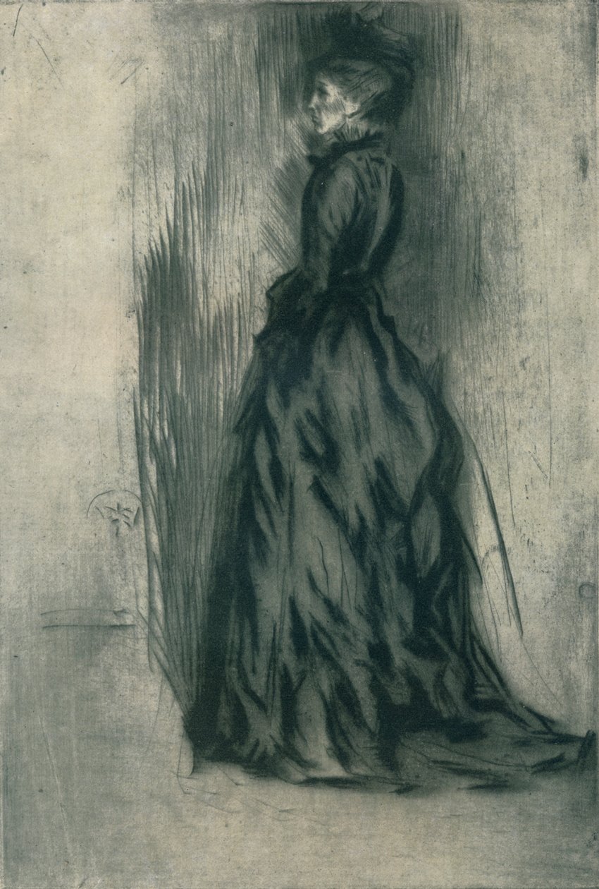 A bársonyruha Frances Leyland, 1873, 1904 alkotó: James Abbott McNeill Whistler
