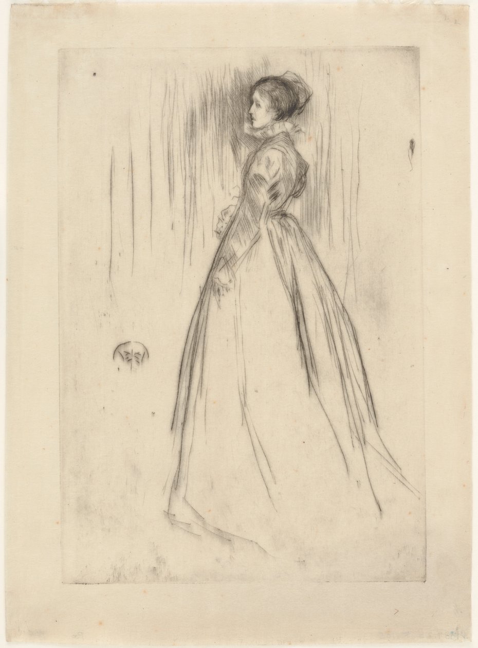 A bársonyruha Mrs. Leyland, 1873. alkotó: James Abbott McNeill Whistler