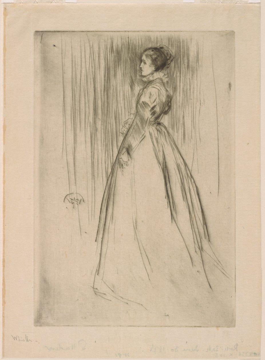 A bársonyruha Mrs. Leyland, 1873. alkotó: James Abbott McNeill Whistler
