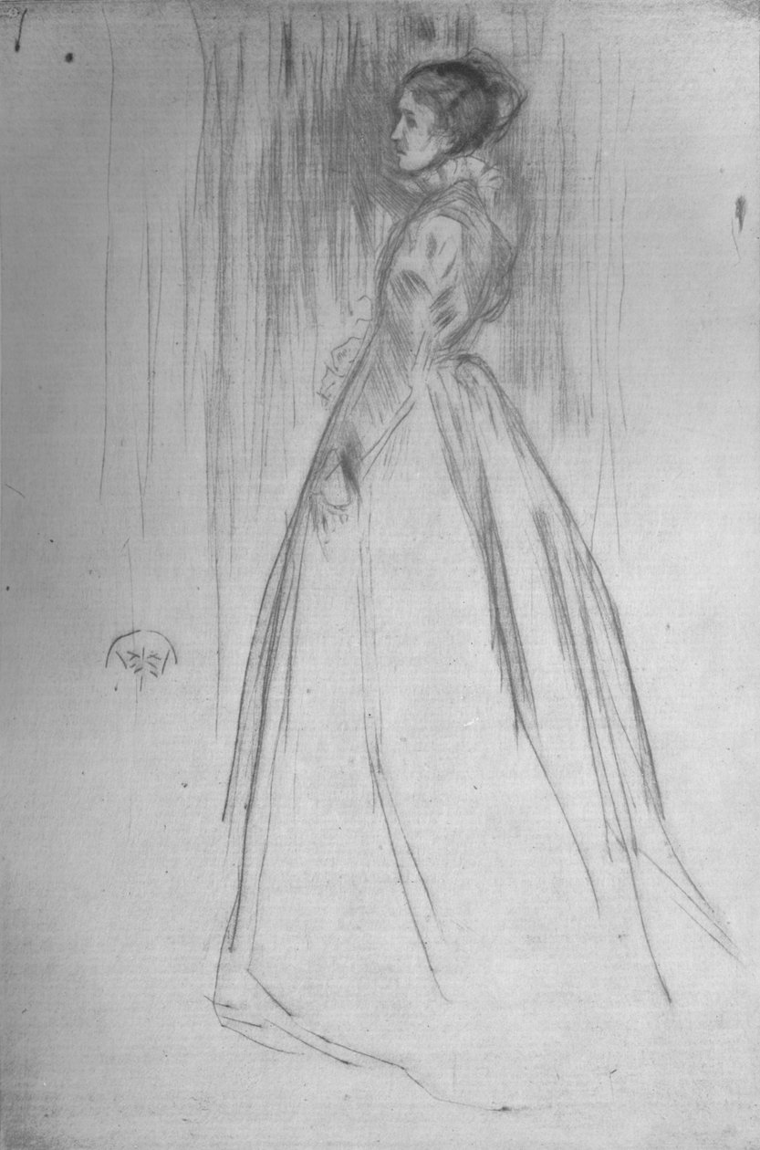 A bársonyruha Mrs. Leyland, 1873, 1904 alkotó: James Abbott McNeill Whistler