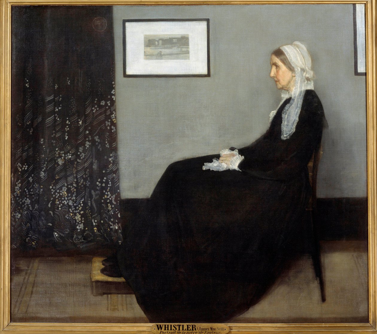 A művész anyja vagy elrendezése szürke és fekete színben 1. sz alkotó: James Abbott McNeill Whistler