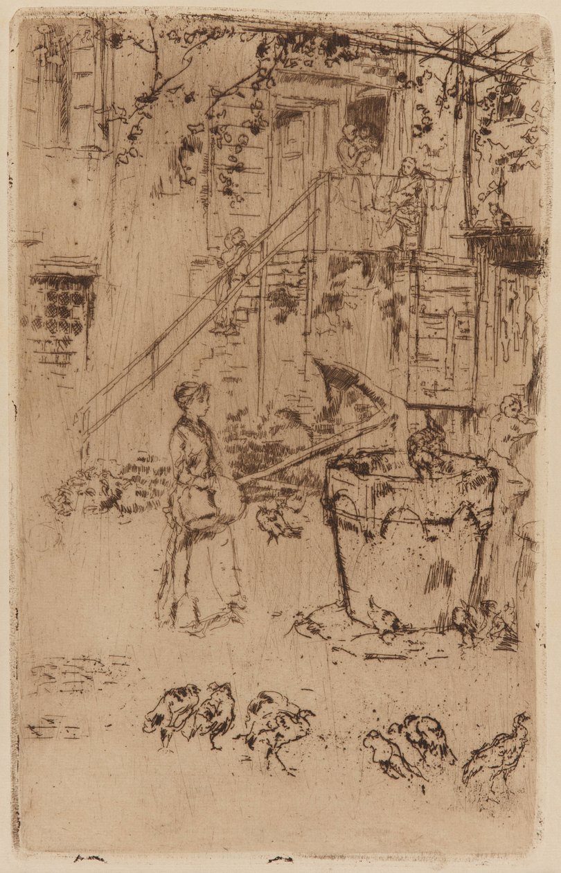 Pulykák, 1879-1880. alkotó: James Abbott McNeill Whistler