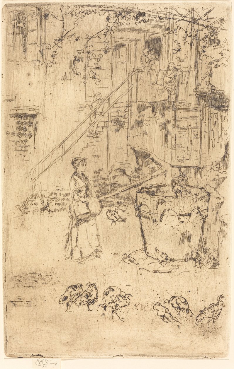 Pulykák, 1880. alkotó: James Abbott McNeill Whistler