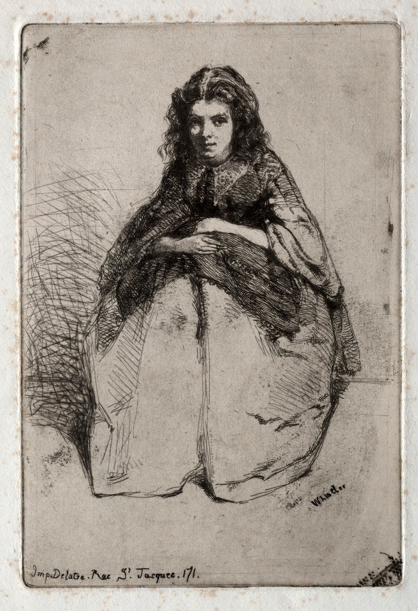 Tizenkét rézkarc a természetből: Fumette, 1858. alkotó: James Abbott McNeill Whistler