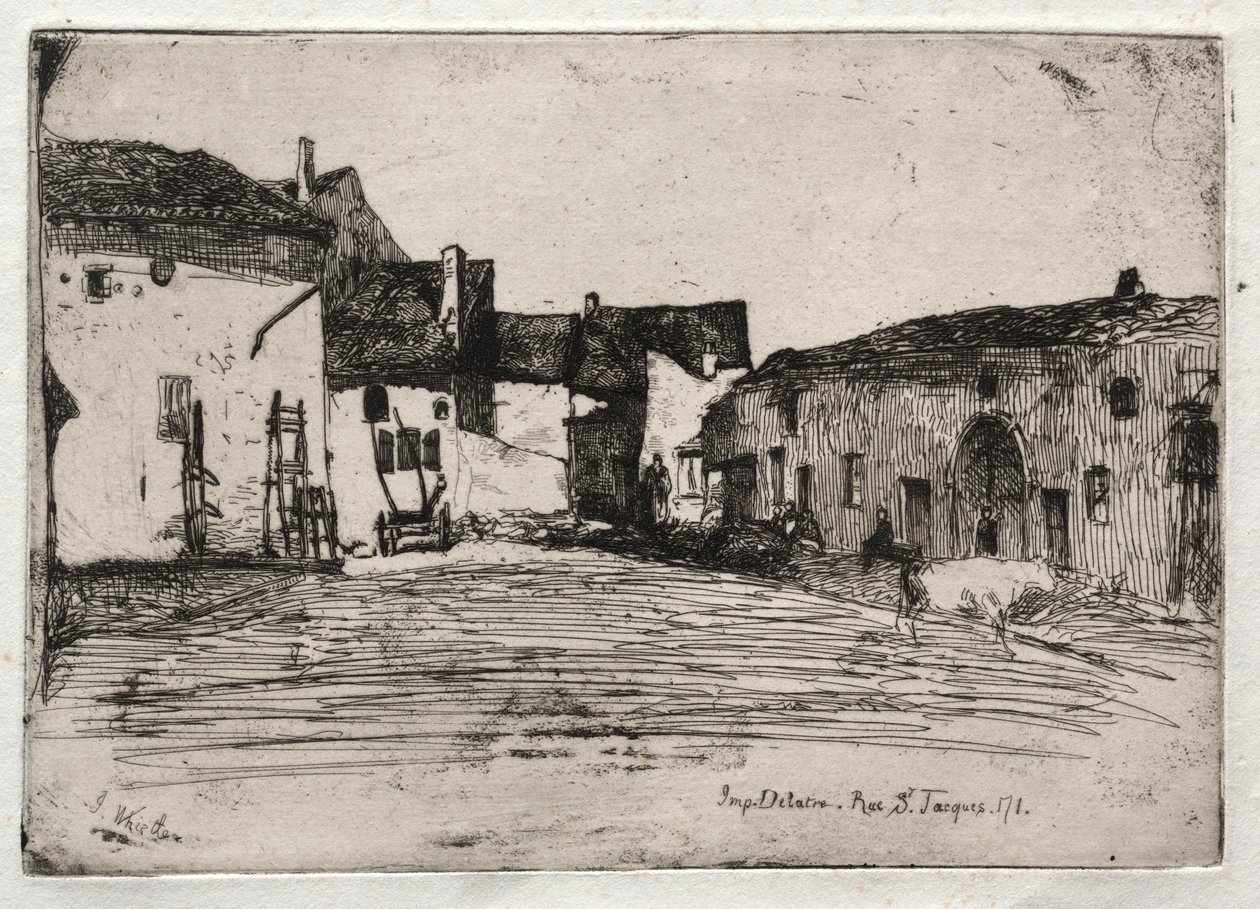Tizenkét rézkarc a természetből: Liverdun, 1858. alkotó: James Abbott McNeill Whistler