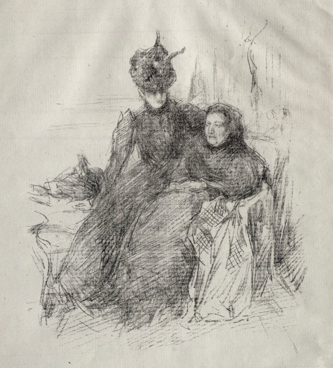 Két nő. alkotó: James Abbott McNeill Whistler