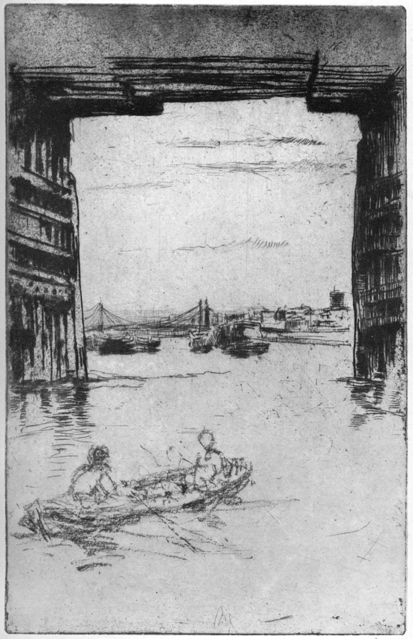 Az Old Battersea híd alatt, 1879 1904. alkotó: James Abbott McNeill Whistler