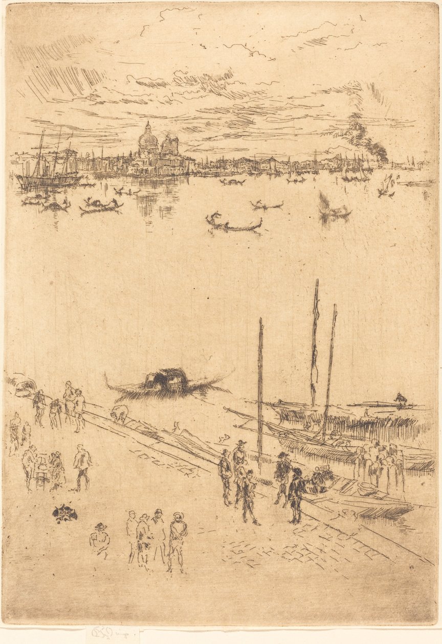 Egyenes Velence, 1879-1880. alkotó: James Abbott McNeill Whistler