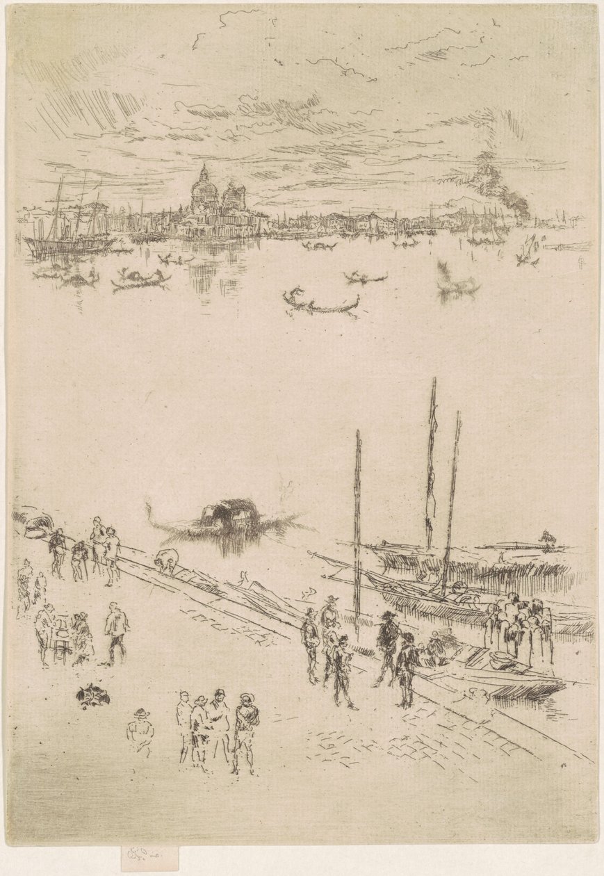 Egyenes Velence, 1879-1880. alkotó: James Abbott McNeill Whistler