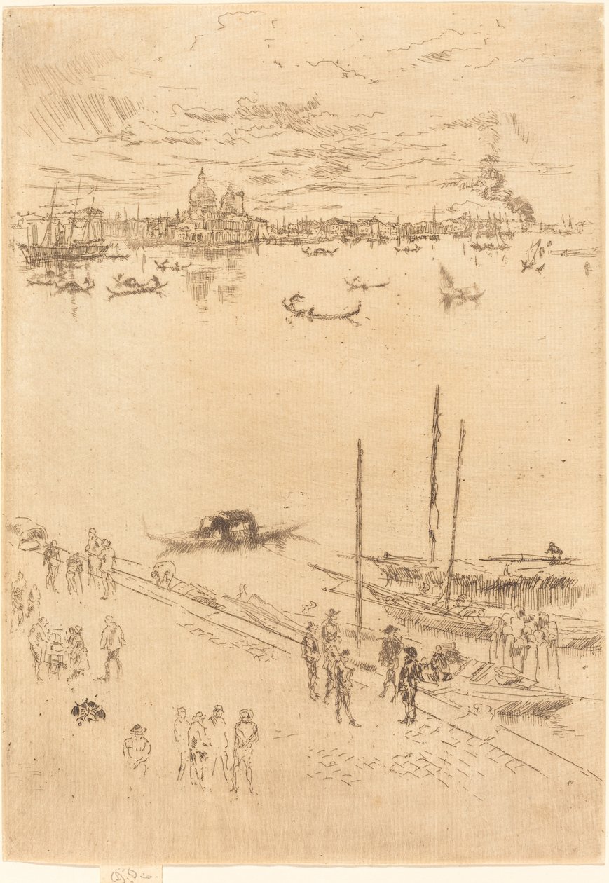 Egyenes Velence, 1879-1880. alkotó: James Abbott McNeill Whistler