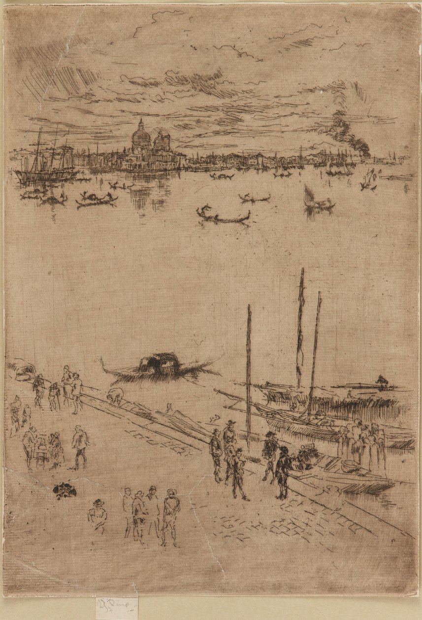 Egyenes Velence, 1879-1880. alkotó: James Abbott McNeill Whistler