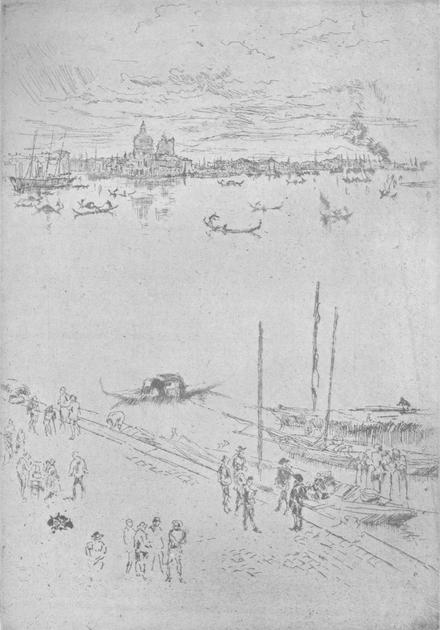 Egyenes Velence, 1880, 1904 alkotó: James Abbott McNeill Whistler