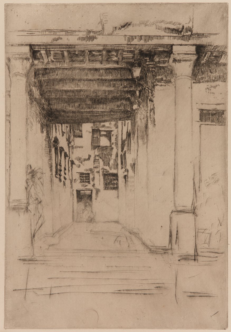 Velencei udvar, 1879-1880. alkotó: James Abbott McNeill Whistler