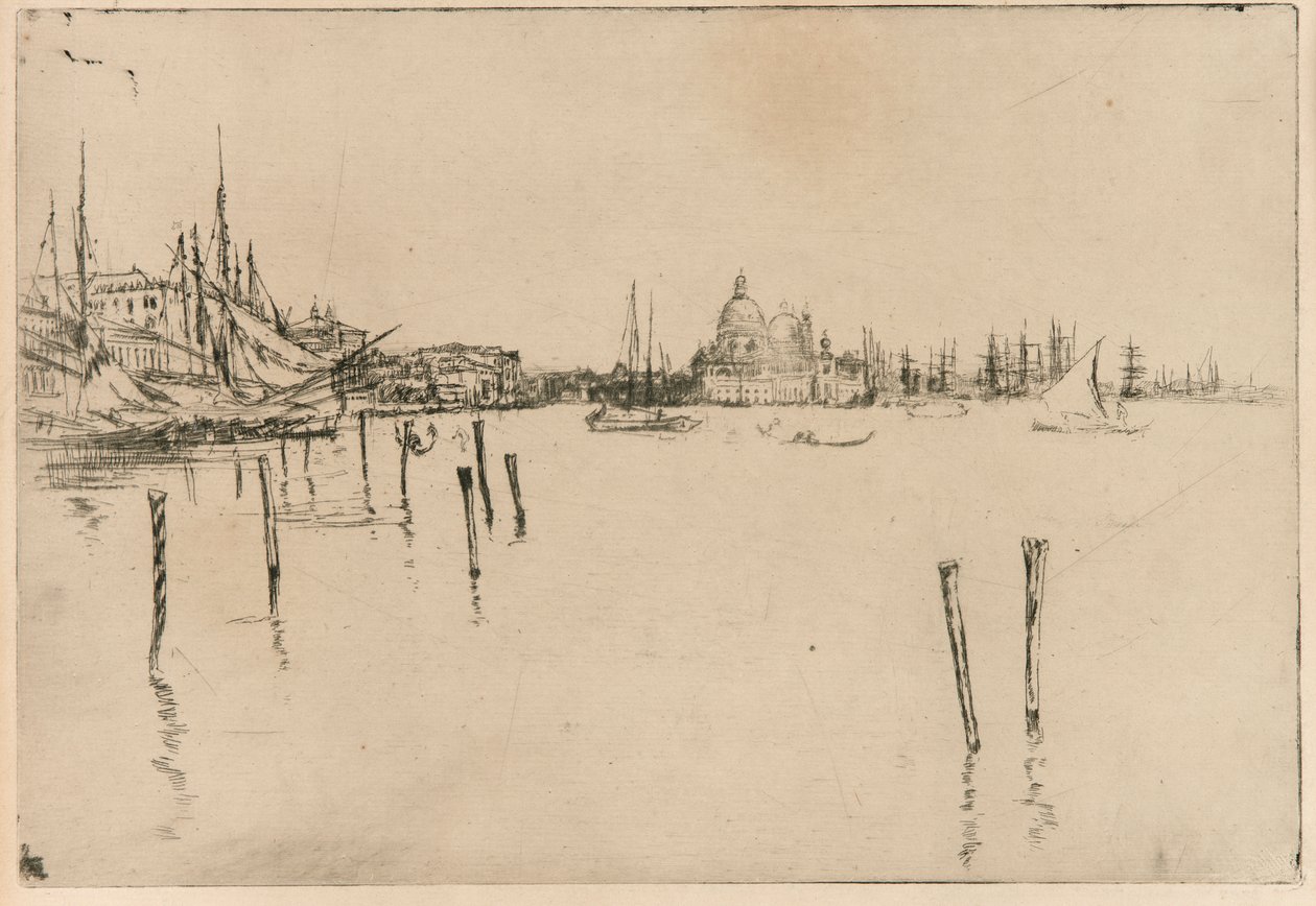 Velence, 1879-1880. alkotó: James Abbott McNeill Whistler