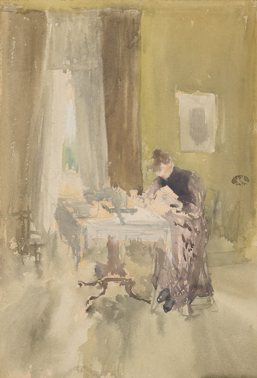 Ibolya és borostyán – Tea, 1882-1884. alkotó: James Abbott McNeill Whistler