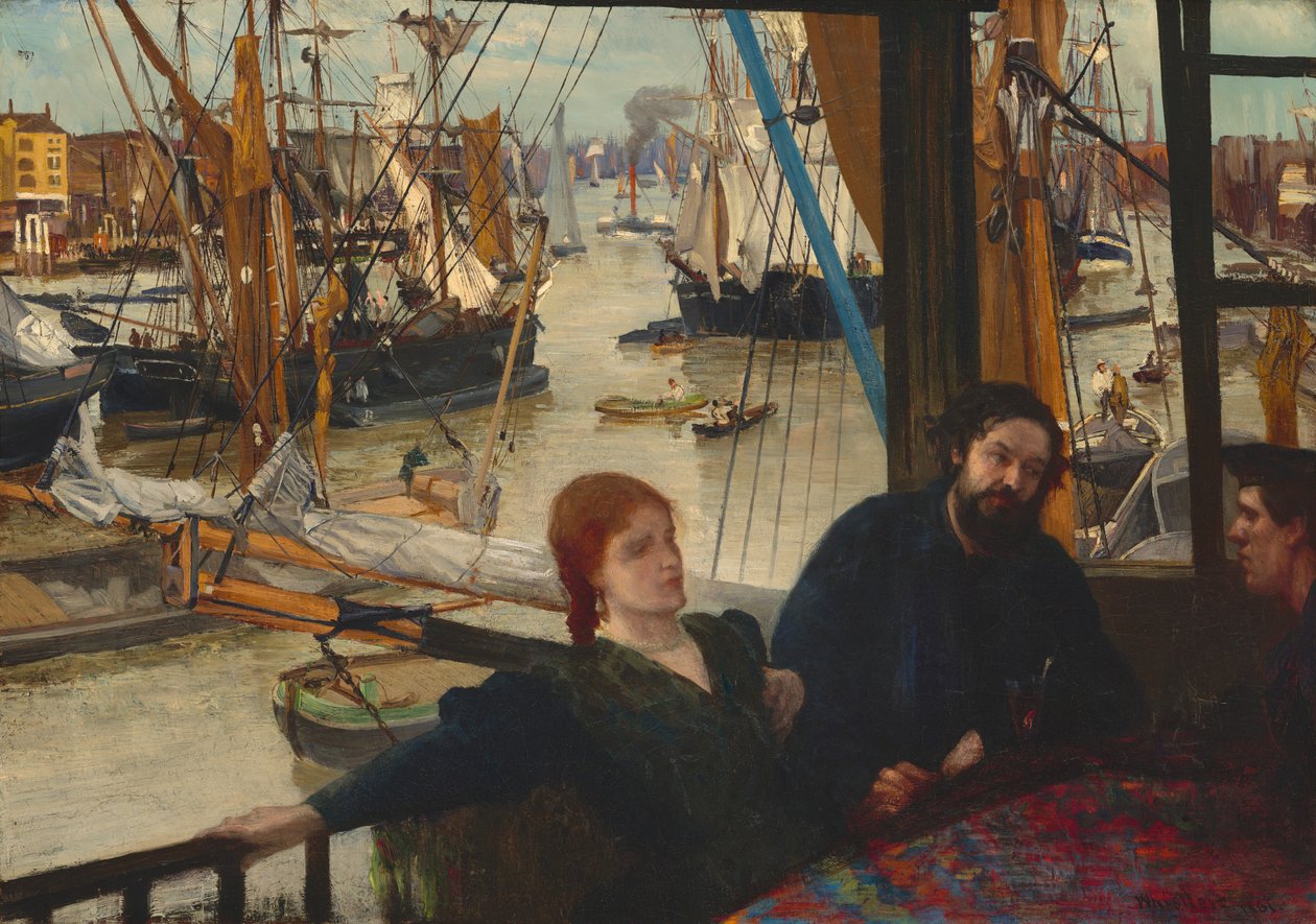 Wapping, 1860-1864. alkotó: James Abbott McNeill Whistler