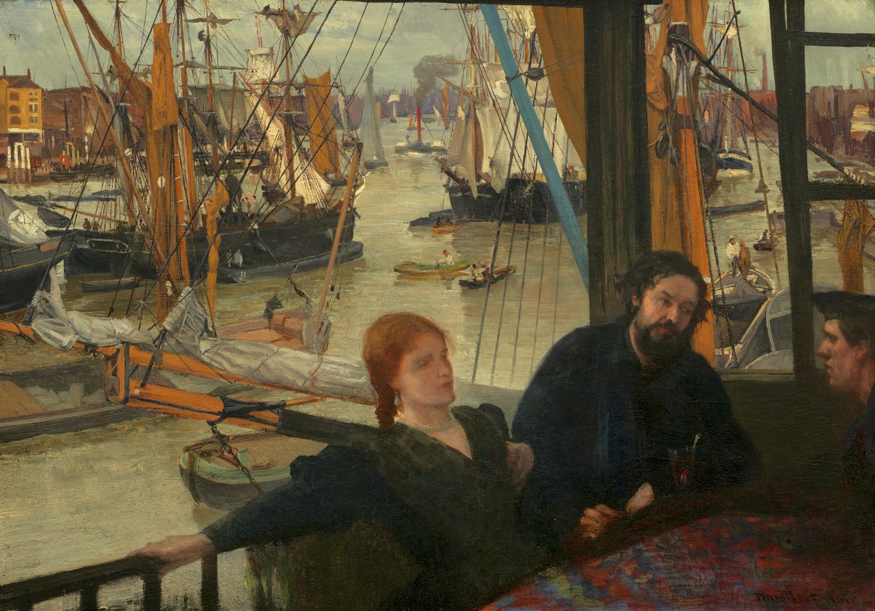 Wapping, 1860-64 alkotó: James Abbott McNeill Whistler