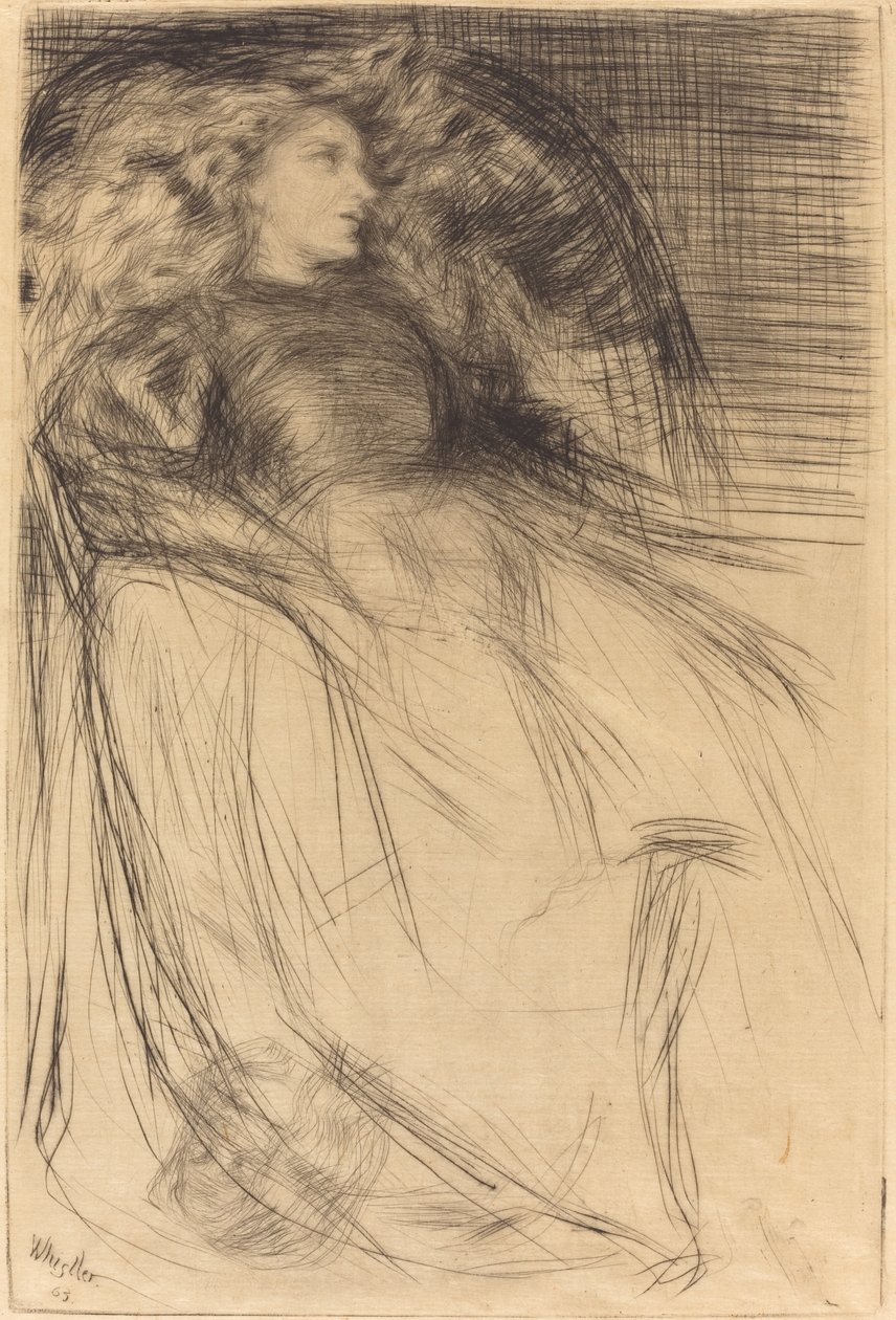 Fáradt, 1863. alkotó: James Abbott McNeill Whistler