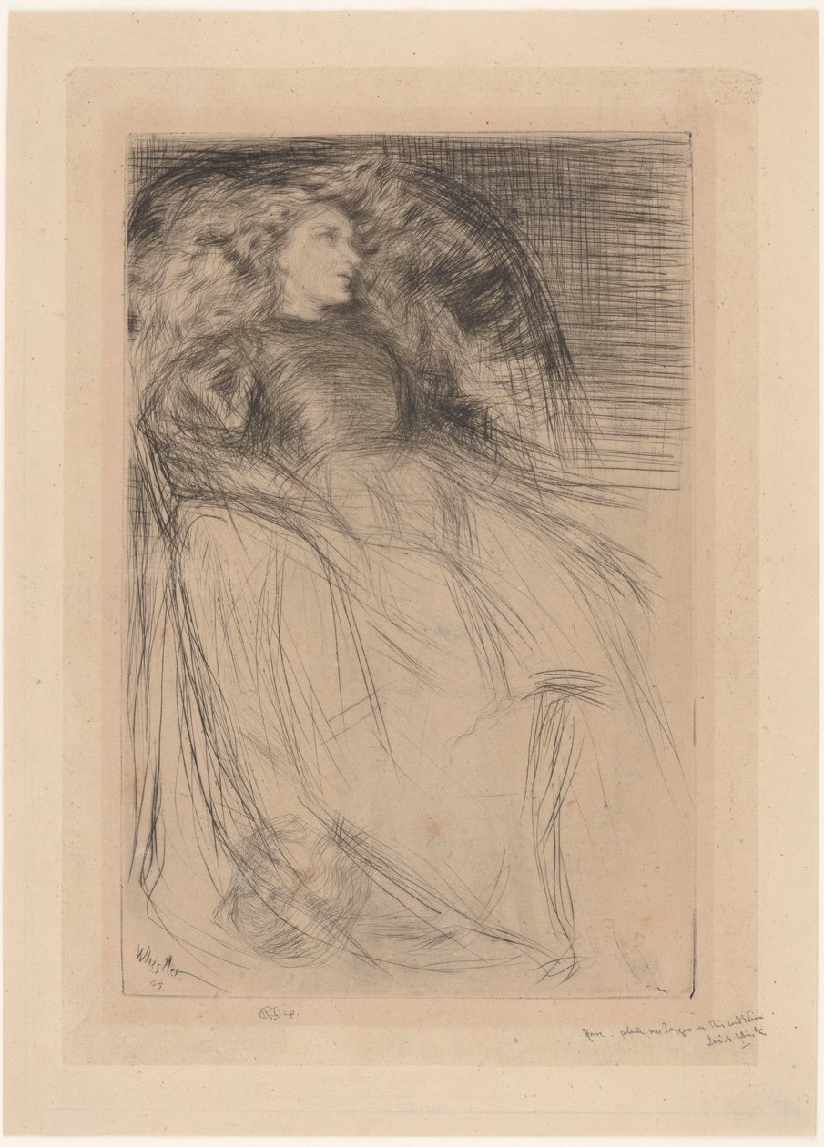 Fáradt, 1863. alkotó: James Abbott McNeill Whistler
