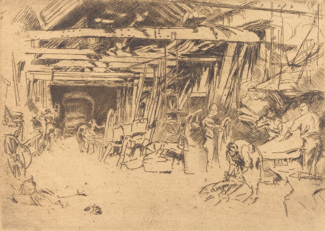 Kerékgyártó, 18791880. alkotó: James Abbott McNeill Whistler