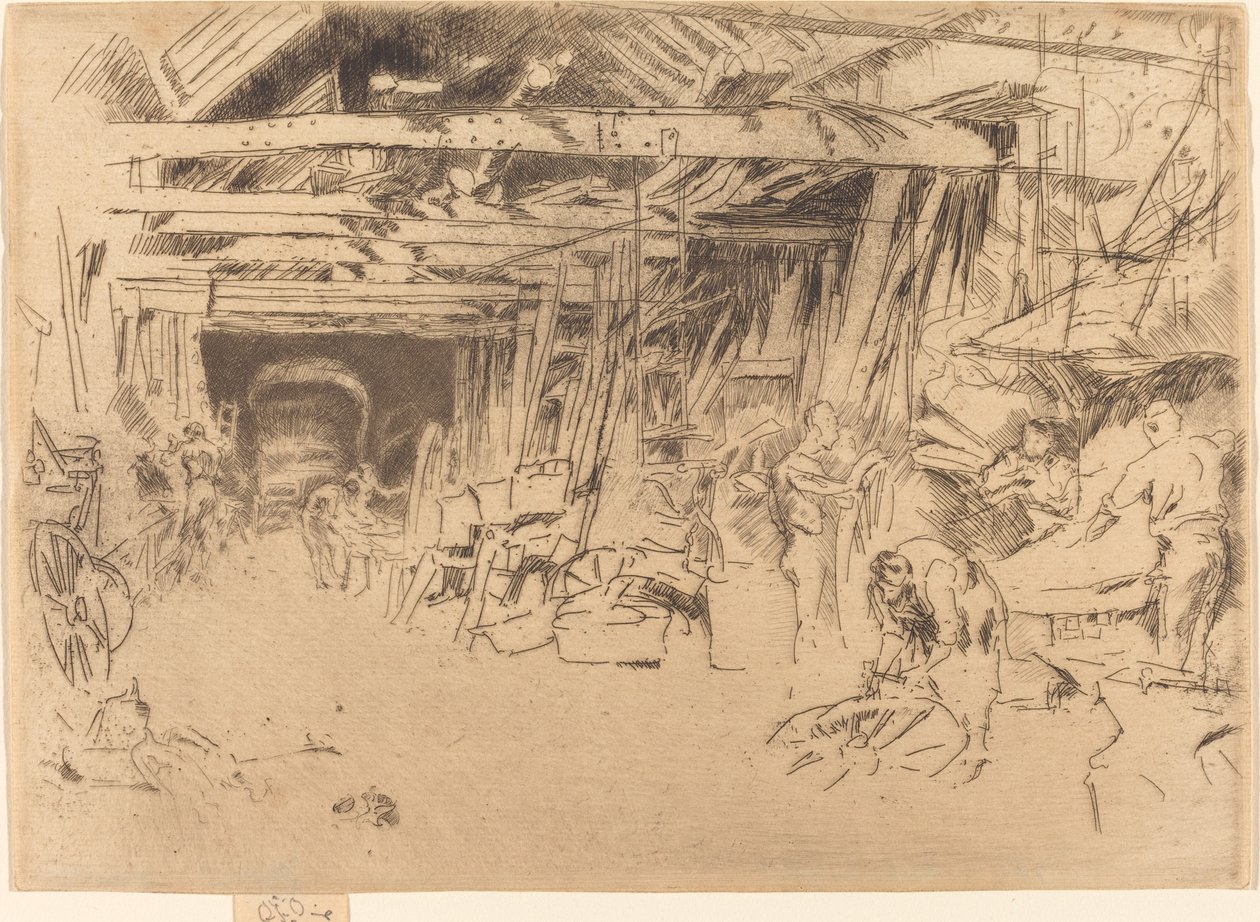 Kerékgyártó, 18791880. alkotó: James Abbott McNeill Whistler
