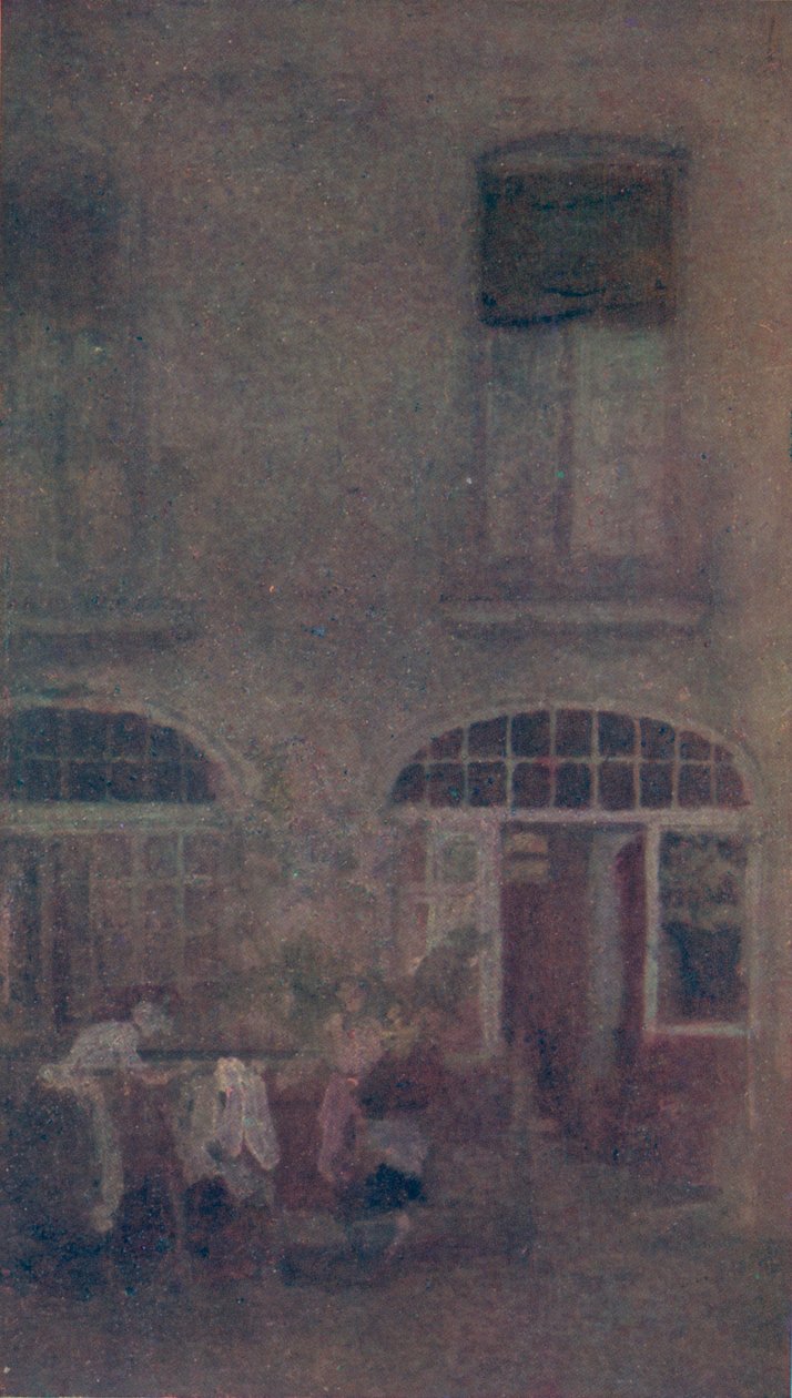 Fehér és szürke The Hotel Courtyard Dieppe, 1885, 1904 alkotó: James Abbott McNeill Whistler