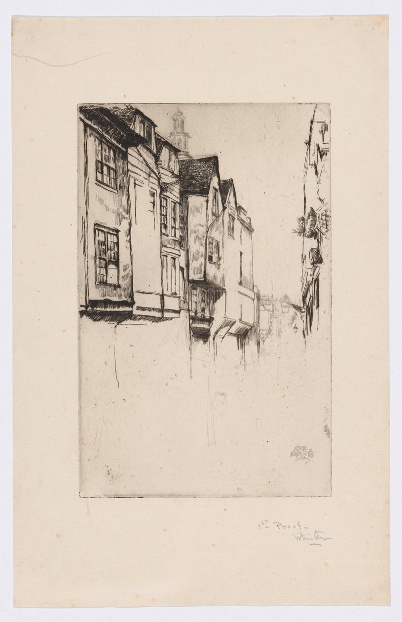 Wych Street, London alkotó: James Abbott McNeill Whistler