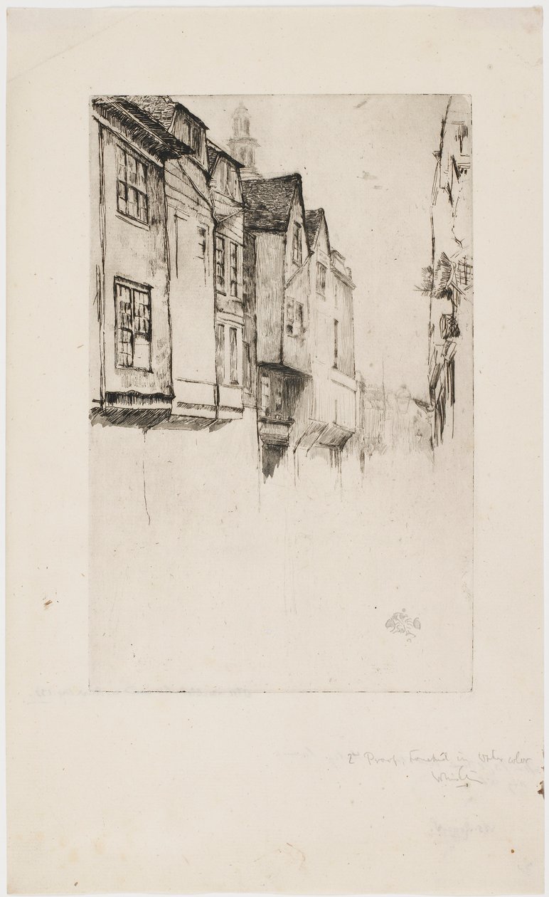 Great Street, London, 1877. alkotó: James Abbott McNeill Whistler