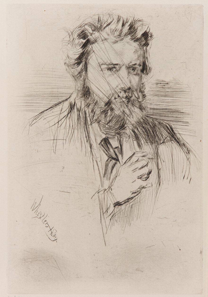 Z. Astruc, a „The Artist” szerkesztője, 1859. alkotó: James Abbott McNeill Whistler