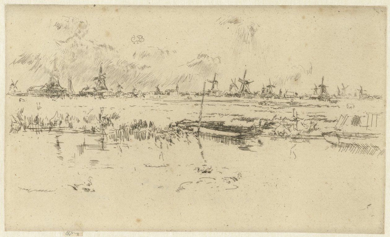 Zaandam alkotó: James Abbott McNeill Whistler