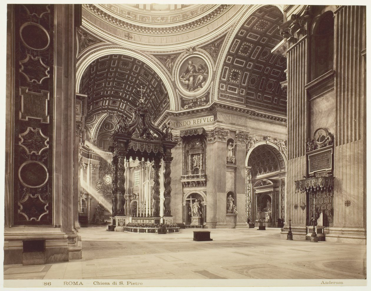Szent Péter-templom, Róma, Róma, San Pietro templom, kb. 1870. alkotó: James Anderson