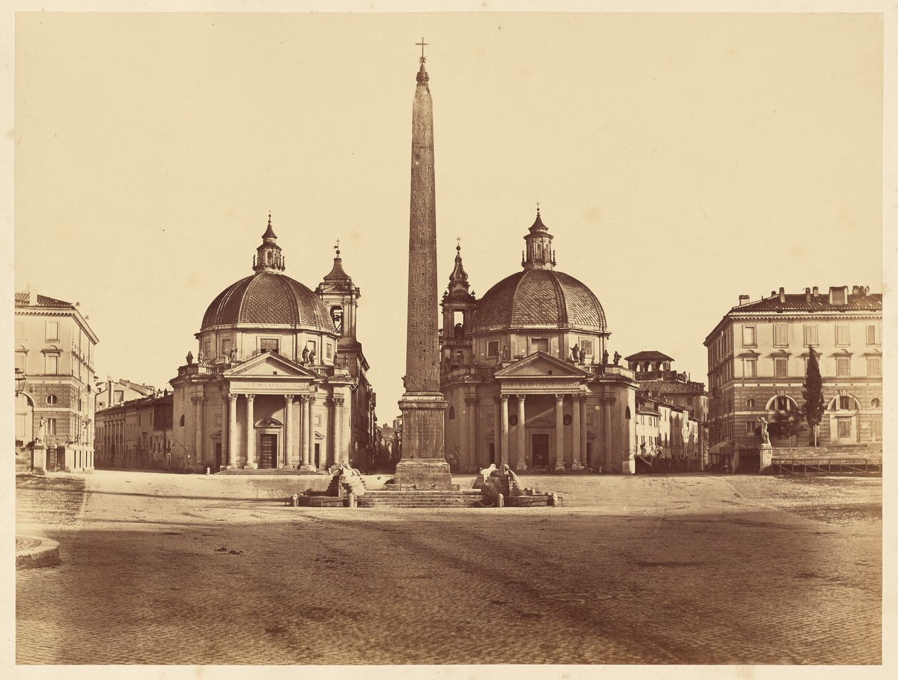 Kilátás a Piazza del Popolóra alkotó: James Anderson